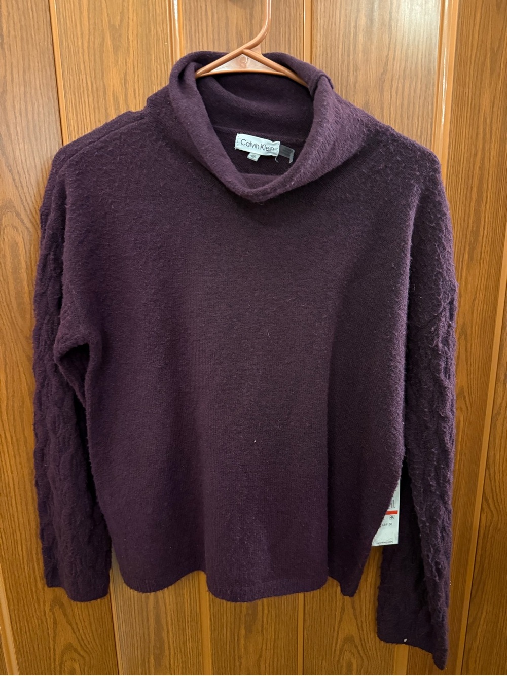 Calvin Klein Women's Plum Cowl Neck Sweater